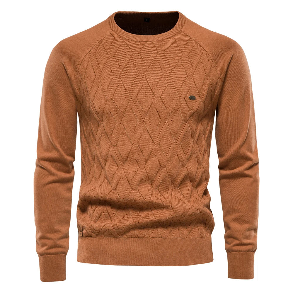 Wroclawer | Herenpullover met Ruitpatroon