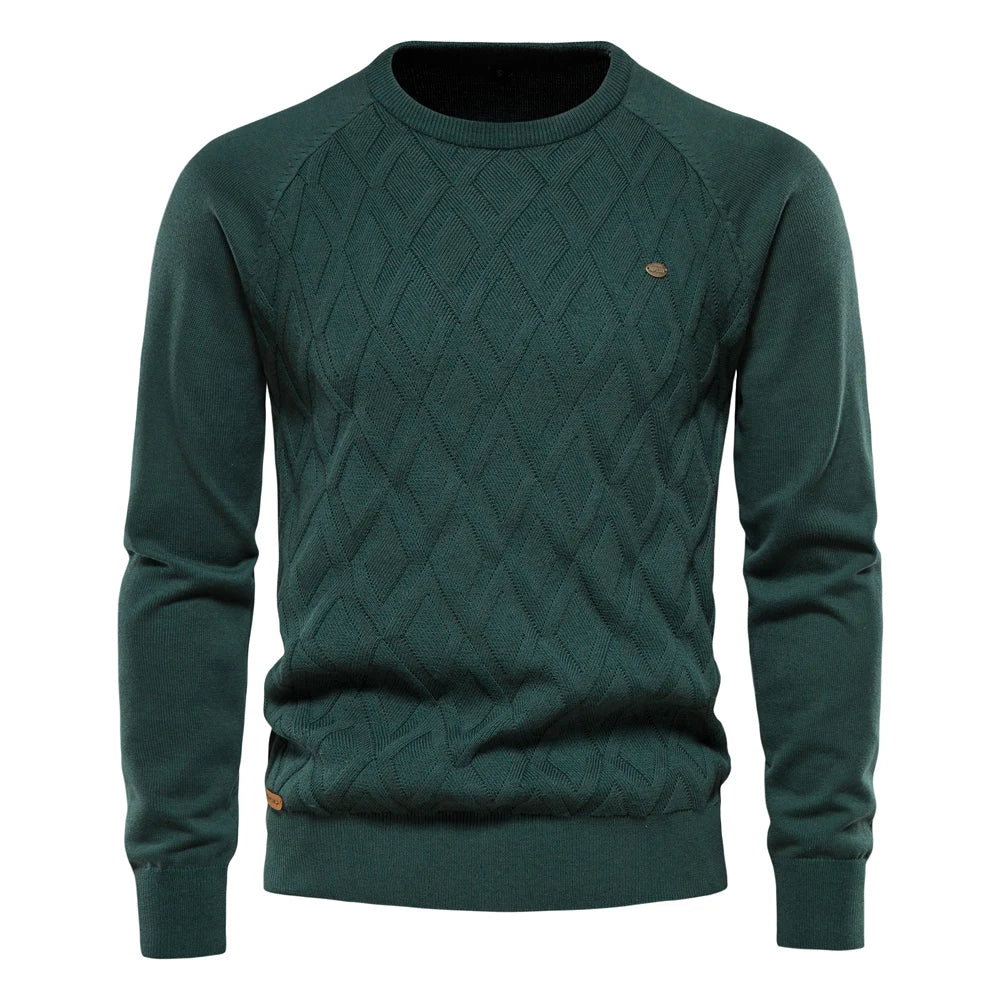 Wroclawer | Herenpullover met Ruitpatroon