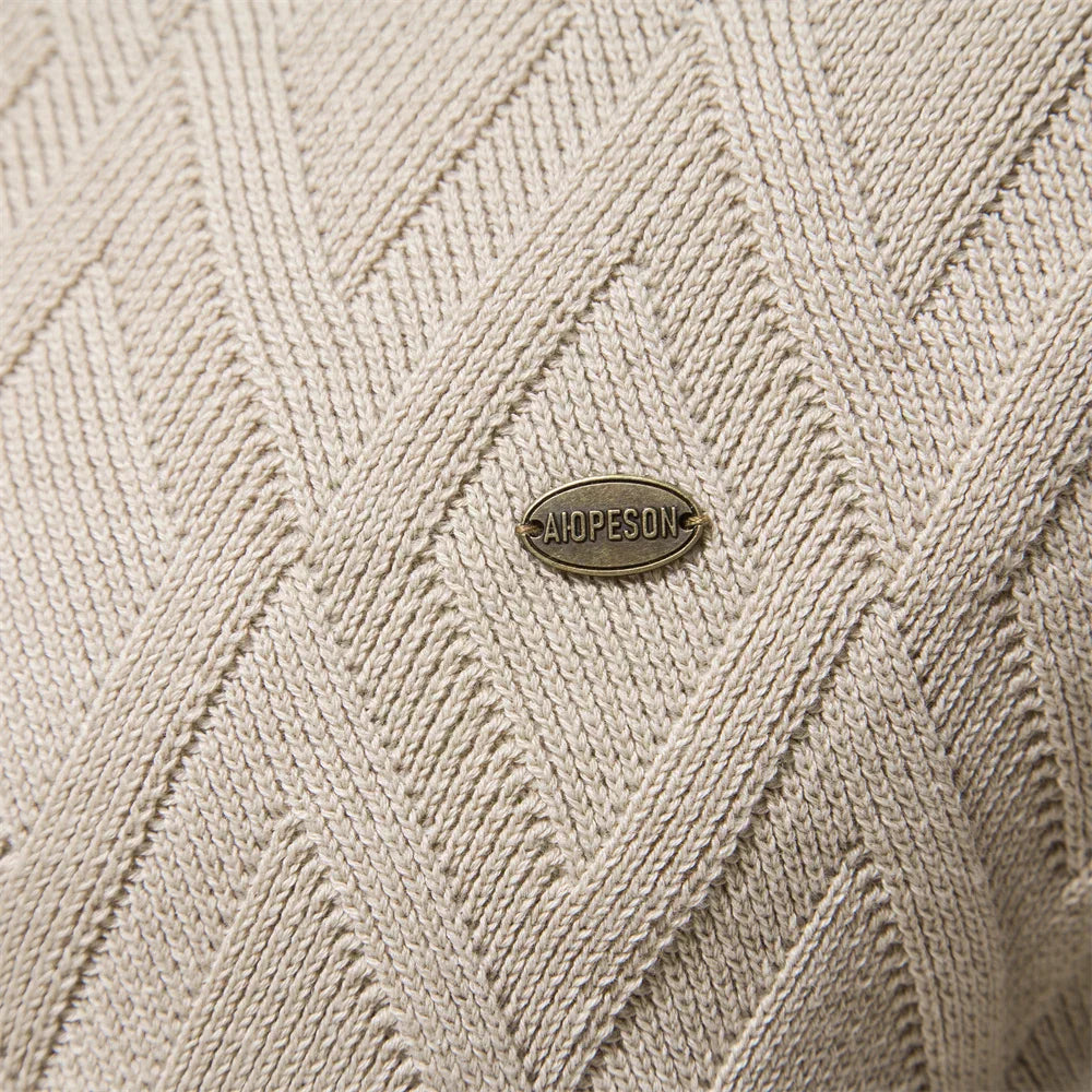 Wroclawer | Herenpullover met Ruitpatroon