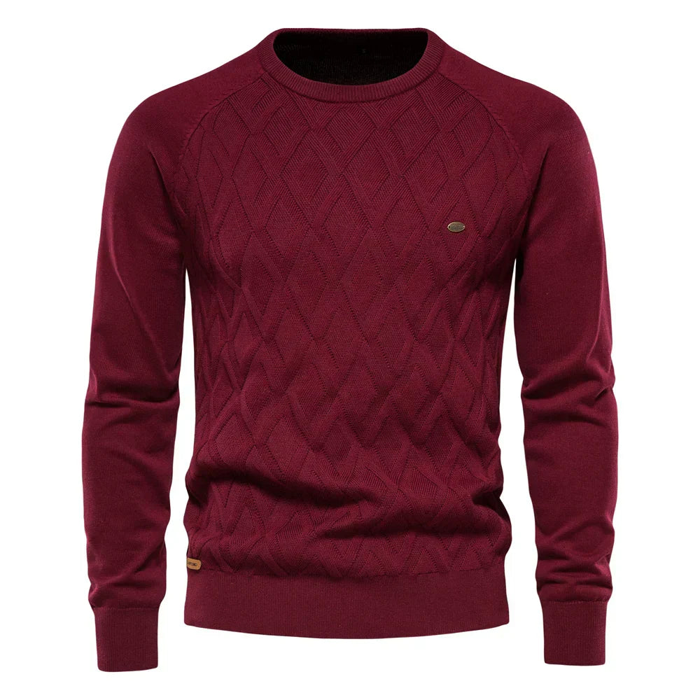 Wroclawer | Herenpullover met Ruitpatroon
