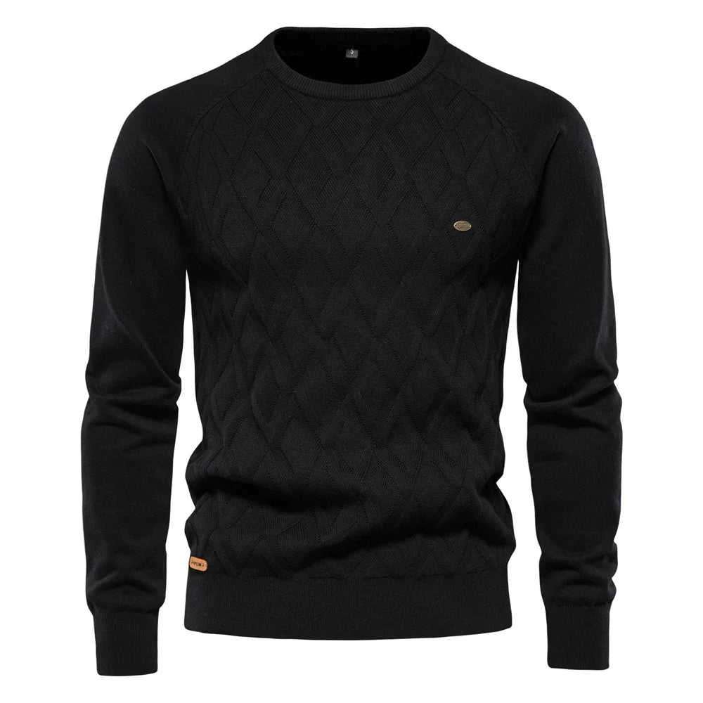 Wroclawer | Herenpullover met Ruitpatroon