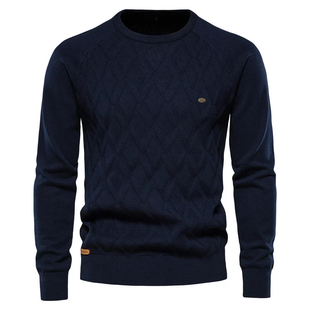 Wroclawer | Herenpullover met Ruitpatroon