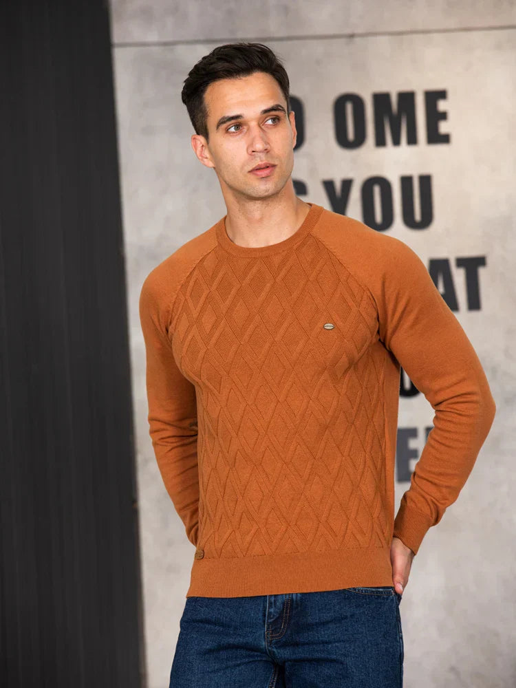 Wroclawer | Herenpullover met Ruitpatroon