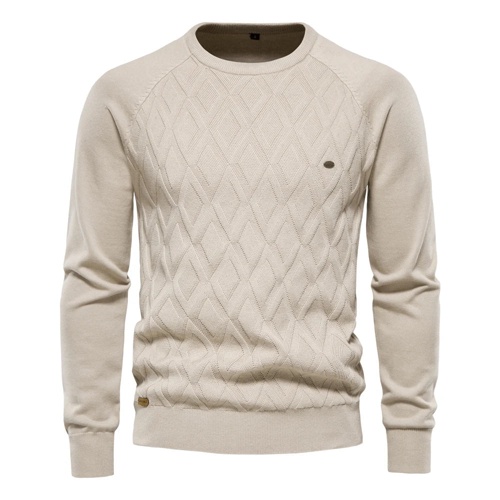 Wroclawer | Herenpullover met Ruitpatroon